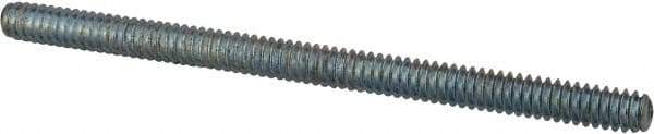 Value Collection - #10-24 3" OAL Fully Threaded Stud - Carbon Steel, Zinc-Plated Finish - USA Tool & Supply