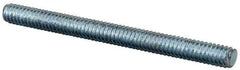 Value Collection - 1/4-20 3" OAL Fully Threaded Stud - Carbon Steel, Zinc-Plated Finish - USA Tool & Supply