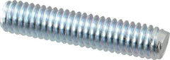 Value Collection - 5/16-18 1-1/2" OAL Fully Threaded Stud - Carbon Steel, Zinc-Plated Finish - USA Tool & Supply