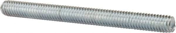 Value Collection - 3/8-16 4" OAL Fully Threaded Stud - Carbon Steel, Zinc-Plated Finish - USA Tool & Supply