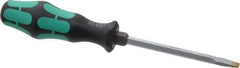 Wera - Slip Stop Slotted Screwdriver - Hexagon Shank, Ergonomic Handle - USA Tool & Supply