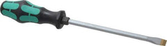 Wera - Slip Stop Slotted Screwdriver - Hexagon Shank, Ergonomic Handle - USA Tool & Supply