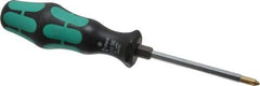 Wera - #1, 7" OAL, Standard Phillips Screwdriver - 3-1/8" Blade Length, Hexagon Shank, Ergonomic Handle - USA Tool & Supply
