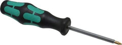 Wera - 2-3/8" Blade Length Posidrive Screwdriver - 5-5/8" OAL - USA Tool & Supply