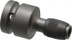 Wera - 1/2" Drive, 1/4" Insert, Hex Drive Bit Adapter - Quick Release, 1-15/16" OAL - USA Tool & Supply