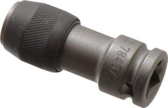 Wera - 3/8" Drive, 5/16" Insert, Hex Drive Bit Adapter - Quick Release, 1-15/16" OAL - USA Tool & Supply