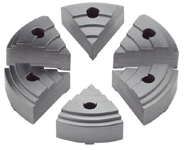 Value Collection - 2.16" Chuck Capacity, JF Attachment, Round Soft Lathe Chuck Jaw - 6 Jaws, Steel - USA Tool & Supply