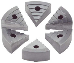 Value Collection - 2" Chuck Capacity, JF Attachment, Round Soft Lathe Chuck Jaw - 6 Jaws, Steel - USA Tool & Supply