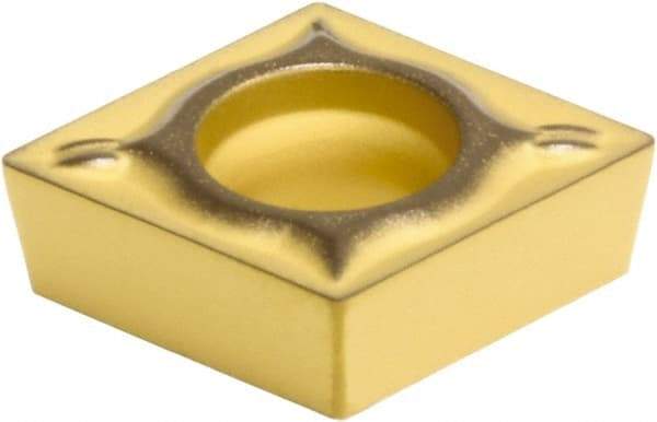 Sumitomo - CCMT21.51 ESU Grade AC610M Carbide Turning Insert - Al2O3 Finish, 80° Diamond, 1/4" Inscr Circle, 3/32" Thick, 1/64" Corner Radius - USA Tool & Supply