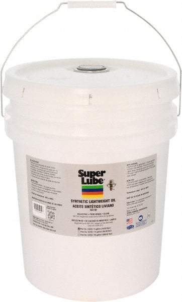 Synco Chemical - 5 Gal Pail Synthetic Multi-Purpose Oil - -40500°F, SAE 80W, ISO 68, 350 SUS at 40°C, Food Grade - USA Tool & Supply