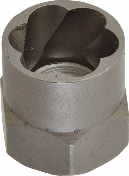 Irwin Hanson - 3/8" Drive Reverse Spiral Flute Hex Bolt Remover - 3/4" Hex, 2" OAL - USA Tool & Supply