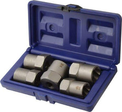 Irwin Hanson - 5 Piece Bolt Extractor Set - 1/2" Drive, Molded Plastic Case - USA Tool & Supply