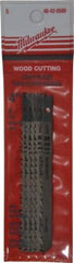 Milwaukee Tool - 4" Long, 6 Teeth per Inch, High Carbon Steel Jig Saw Blade - Toothed Edge, 0.2813" Wide x 0.043" Thick, U-Shank - USA Tool & Supply