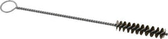 PRO-SOURCE - 2-1/2" Long x 9/16" Diam Steel Twisted Wire Bristle Brush - Single Spiral, 9" OAL, 0.008" Wire Diam, 0.142" Shank Diam - USA Tool & Supply