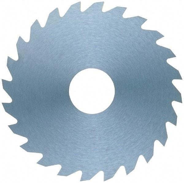 RobbJack - 2-3/4" Diam x 0.01" Blade Thickness x 1" Arbor Hole Diam, 60 Tooth Slitting and Slotting Saw - Arbor Connection, Right Hand, Uncoated, Solid Carbide, Concave Ground - USA Tool & Supply