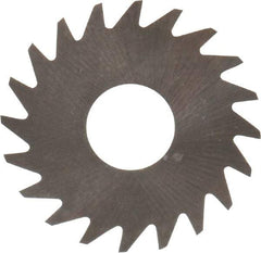 RobbJack - 3/4" Diam x 0.004" Blade Thickness x 1/4" Arbor Hole Diam, 20 Tooth Slitting and Slotting Saw - Arbor Connection, Right Hand, Uncoated, Solid Carbide, Concave Ground - USA Tool & Supply