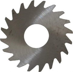 RobbJack - 3/4" Diam x 0.018" Blade Thickness x 1/4" Arbor Hole Diam, 20 Tooth Slitting and Slotting Saw - Arbor Connection, Right Hand, Uncoated, Solid Carbide, Concave Ground - USA Tool & Supply