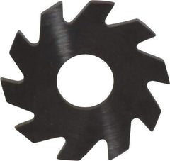 RobbJack - 3/4" Diam x 0.051" Blade Thickness x 1/4" Arbor Hole Diam, 10 Tooth Slitting and Slotting Saw - Arbor Connection, Right Hand, Uncoated, Solid Carbide, Concave Ground - USA Tool & Supply