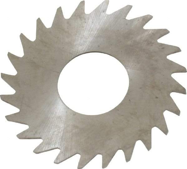 RobbJack - 1" Diam x 0.0156" Blade Thickness x 3/8" Arbor Hole Diam, 24 Tooth Slitting and Slotting Saw - Arbor Connection, Right Hand, Uncoated, Solid Carbide, Concave Ground - USA Tool & Supply