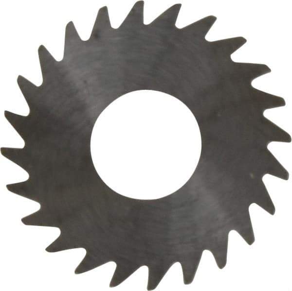 RobbJack - 1" Diam x 0.02" Blade Thickness x 3/8" Arbor Hole Diam, 24 Tooth Slitting and Slotting Saw - Arbor Connection, Right Hand, Uncoated, Solid Carbide, Concave Ground - USA Tool & Supply