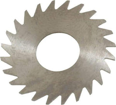 RobbJack - 1" Diam x 0.025" Blade Thickness x 3/8" Arbor Hole Diam, 24 Tooth Slitting and Slotting Saw - Arbor Connection, Right Hand, Uncoated, Solid Carbide, Concave Ground - USA Tool & Supply