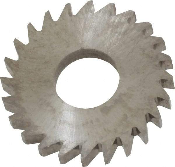 RobbJack - 1" Diam x 1/8" Blade Thickness x 3/8" Arbor Hole Diam, 24 Tooth Slitting and Slotting Saw - Arbor Connection, Right Hand, Uncoated, Solid Carbide, Concave Ground - USA Tool & Supply