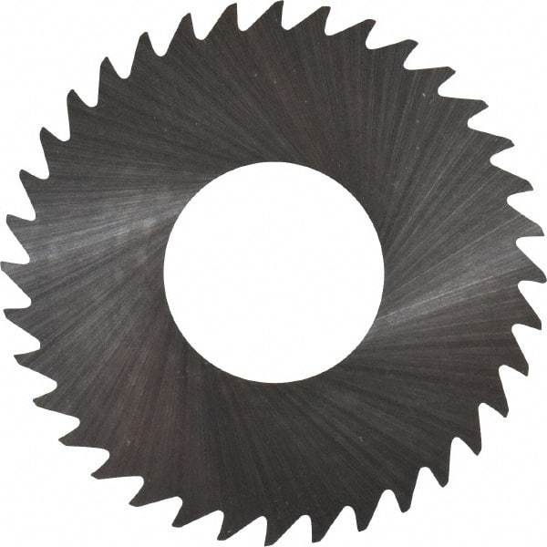 RobbJack - 1-1/4" Diam x 0.004" Blade Thickness x 1/2" Arbor Hole Diam, 36 Tooth Slitting and Slotting Saw - Arbor Connection, Right Hand, Uncoated, Solid Carbide, Concave Ground - USA Tool & Supply