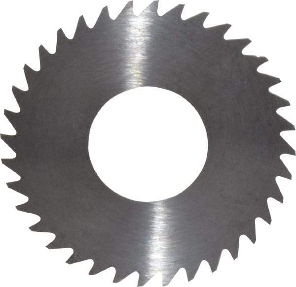 RobbJack - 1-1/4" Diam x 0.012" Blade Thickness x 1/2" Arbor Hole Diam, 36 Tooth Slitting and Slotting Saw - Arbor Connection, Right Hand, Uncoated, Solid Carbide, Concave Ground - USA Tool & Supply