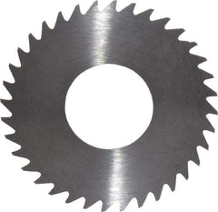 RobbJack - 1-1/4" Diam x 0.012" Blade Thickness x 1/2" Arbor Hole Diam, 36 Tooth Slitting and Slotting Saw - Arbor Connection, Right Hand, Uncoated, Solid Carbide, Concave Ground - USA Tool & Supply