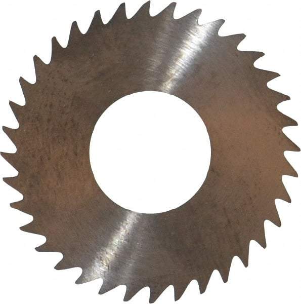 RobbJack - 1-1/4" Diam x 0.0156" Blade Thickness x 1/2" Arbor Hole Diam, 36 Tooth Slitting and Slotting Saw - Arbor Connection, Right Hand, Uncoated, Solid Carbide, Concave Ground - USA Tool & Supply