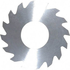 RobbJack - 1-1/4" Diam x 0.0312" Blade Thickness x 1/2" Arbor Hole Diam, 16 Tooth Slitting and Slotting Saw - Arbor Connection, Right Hand, Uncoated, Solid Carbide, Concave Ground - USA Tool & Supply