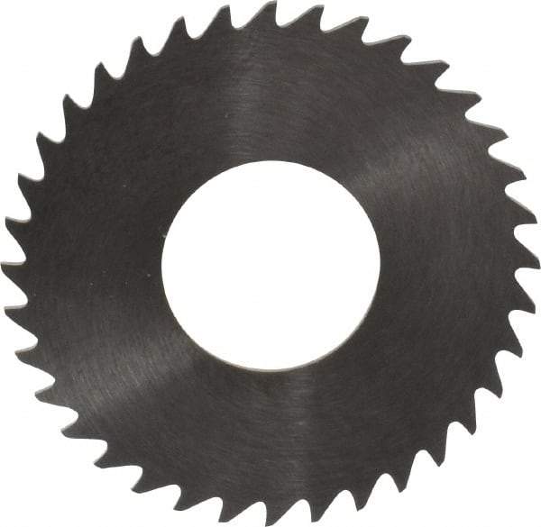 RobbJack - 1-1/4" Diam x 0.0312" Blade Thickness x 1/2" Arbor Hole Diam, 36 Tooth Slitting and Slotting Saw - Arbor Connection, Right Hand, Uncoated, Solid Carbide, Concave Ground - USA Tool & Supply