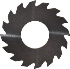 RobbJack - 1-1/4" Diam x 0.04" Blade Thickness x 1/2" Arbor Hole Diam, 16 Tooth Slitting and Slotting Saw - Arbor Connection, Right Hand, Uncoated, Solid Carbide, Concave Ground - USA Tool & Supply