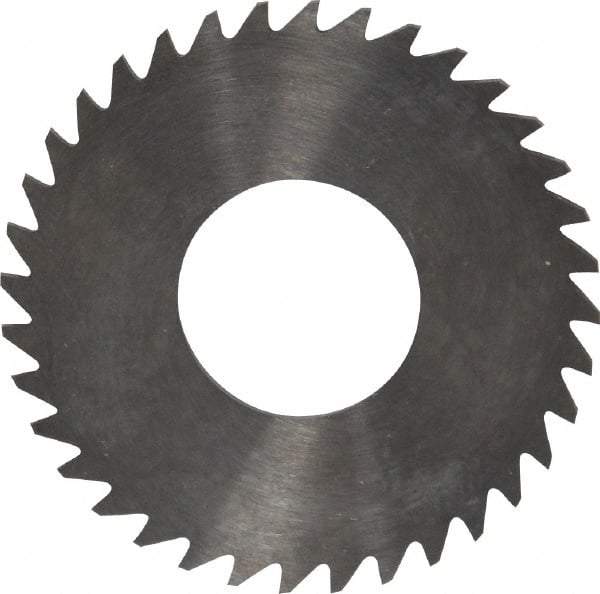 RobbJack - 1-1/4" Diam x 0.04" Blade Thickness x 1/2" Arbor Hole Diam, 36 Tooth Slitting and Slotting Saw - Arbor Connection, Right Hand, Uncoated, Solid Carbide, Concave Ground - USA Tool & Supply