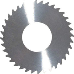 RobbJack - 1-1/4" Diam x 0.051" Blade Thickness x 1/2" Arbor Hole Diam, 36 Tooth Slitting and Slotting Saw - Arbor Connection, Right Hand, Uncoated, Solid Carbide, Concave Ground - USA Tool & Supply