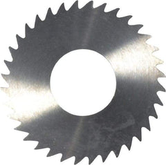 RobbJack - 1-1/4" Diam x 1/16" Blade Thickness x 1/2" Arbor Hole Diam, 36 Tooth Slitting and Slotting Saw - Arbor Connection, Right Hand, Uncoated, Solid Carbide, Concave Ground - USA Tool & Supply