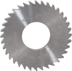 RobbJack - 1-1/4" Diam x 1/8" Blade Thickness x 1/2" Arbor Hole Diam, 36 Tooth Slitting and Slotting Saw - Arbor Connection, Right Hand, Uncoated, Solid Carbide, Concave Ground - USA Tool & Supply