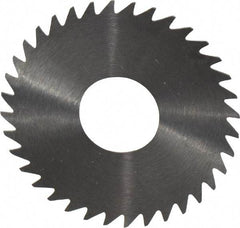 RobbJack - 1-1/2" Diam x 0.0156" Blade Thickness x 1/2" Arbor Hole Diam, 36 Tooth Slitting and Slotting Saw - Arbor Connection, Right Hand, Uncoated, Solid Carbide, Concave Ground - USA Tool & Supply