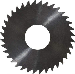 RobbJack - 1-1/2" Diam x 0.02" Blade Thickness x 1/2" Arbor Hole Diam, 36 Tooth Slitting and Slotting Saw - Arbor Connection, Right Hand, Uncoated, Solid Carbide, Concave Ground - USA Tool & Supply