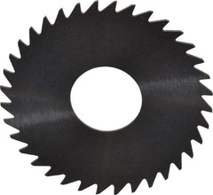 RobbJack - 1-1/2" Diam x 0.025" Blade Thickness x 1/2" Arbor Hole Diam, 36 Tooth Slitting and Slotting Saw - Arbor Connection, Right Hand, Uncoated, Solid Carbide, Concave Ground - USA Tool & Supply