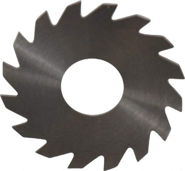 RobbJack - 1-1/2" Diam x 0.028" Blade Thickness x 1/2" Arbor Hole Diam, 16 Tooth Slitting and Slotting Saw - Arbor Connection, Right Hand, Uncoated, Solid Carbide, Concave Ground - USA Tool & Supply