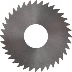 RobbJack - 1-1/2" Diam x 0.0312" Blade Thickness x 1/2" Arbor Hole Diam, 36 Tooth Slitting and Slotting Saw - Arbor Connection, Right Hand, Uncoated, Solid Carbide, Concave Ground - USA Tool & Supply