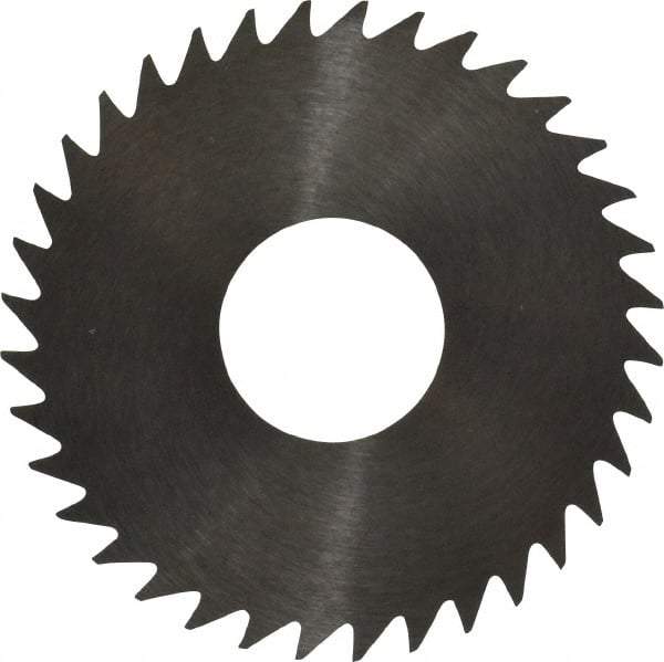 RobbJack - 1-1/2" Diam x 0.0468" Blade Thickness x 1/2" Arbor Hole Diam, 36 Tooth Slitting and Slotting Saw - Arbor Connection, Right Hand, Uncoated, Solid Carbide, Concave Ground - USA Tool & Supply