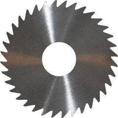 RobbJack - 1-3/4" Diam x 0.0156" Blade Thickness x 1/2" Arbor Hole Diam, 36 Tooth Slitting and Slotting Saw - Arbor Connection, Right Hand, Uncoated, Solid Carbide, Concave Ground - USA Tool & Supply