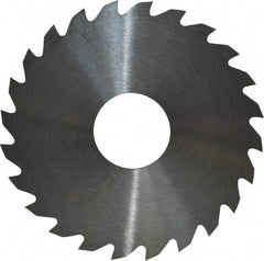 RobbJack - 1-3/4" Diam x 0.02" Blade Thickness x 1/2" Arbor Hole Diam, 24 Tooth Slitting and Slotting Saw - Arbor Connection, Right Hand, Uncoated, Solid Carbide, Concave Ground - USA Tool & Supply