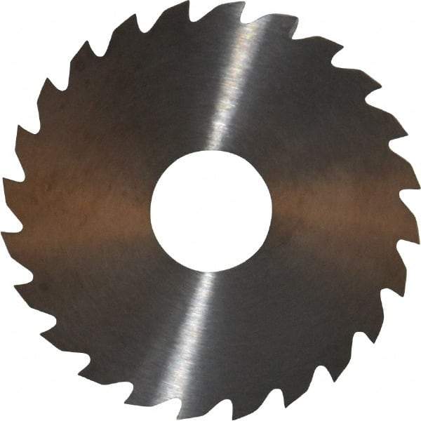 RobbJack - 1-3/4" Diam x 0.0312" Blade Thickness x 1/2" Arbor Hole Diam, 24 Tooth Slitting and Slotting Saw - Arbor Connection, Right Hand, Uncoated, Solid Carbide, Concave Ground - USA Tool & Supply