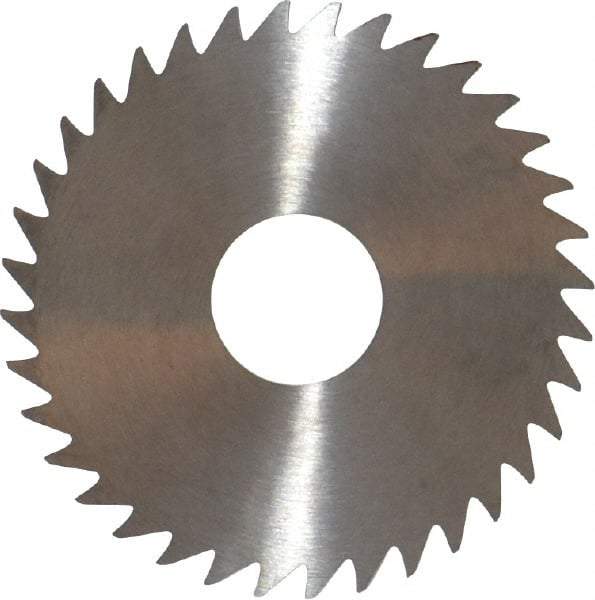 RobbJack - 1-3/4" Diam x 0.0468" Blade Thickness x 1/2" Arbor Hole Diam, 36 Tooth Slitting and Slotting Saw - Arbor Connection, Right Hand, Uncoated, Solid Carbide, Concave Ground - USA Tool & Supply