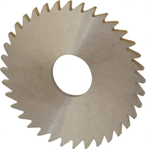 RobbJack - 1-3/4" Diam x 0.0781" Blade Thickness x 1/2" Arbor Hole Diam, 36 Tooth Slitting and Slotting Saw - Arbor Connection, Right Hand, Uncoated, Solid Carbide, Concave Ground - USA Tool & Supply