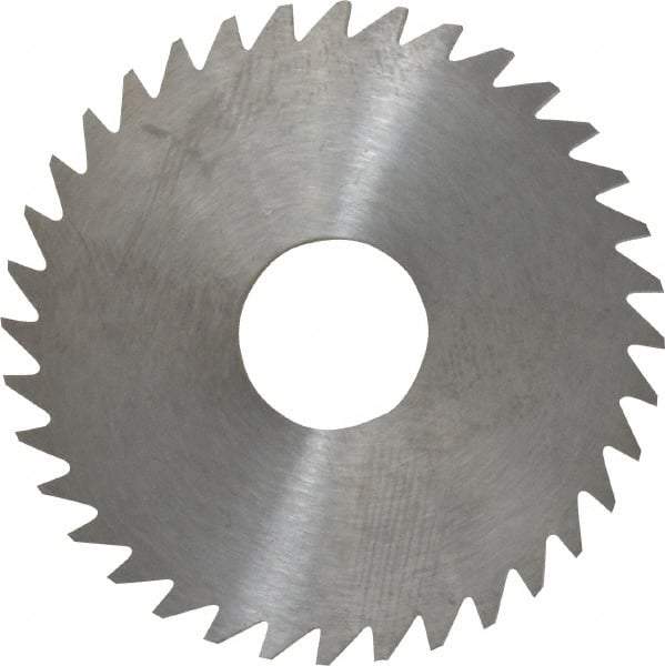 RobbJack - 1-3/4" Diam x 1/8" Blade Thickness x 1/2" Arbor Hole Diam, 36 Tooth Slitting and Slotting Saw - Arbor Connection, Right Hand, Uncoated, Solid Carbide, Concave Ground - USA Tool & Supply