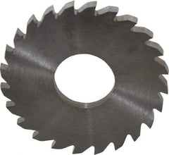 RobbJack - 1-3/4" Diam x 1/8" Blade Thickness x 5/8" Arbor Hole Diam, 24 Tooth Slitting and Slotting Saw - Arbor Connection, Right Hand, Uncoated, Solid Carbide, Concave Ground - USA Tool & Supply